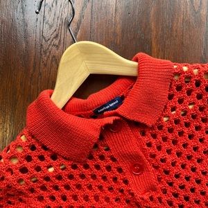 American Apparel Open Knit Tennis Shirt